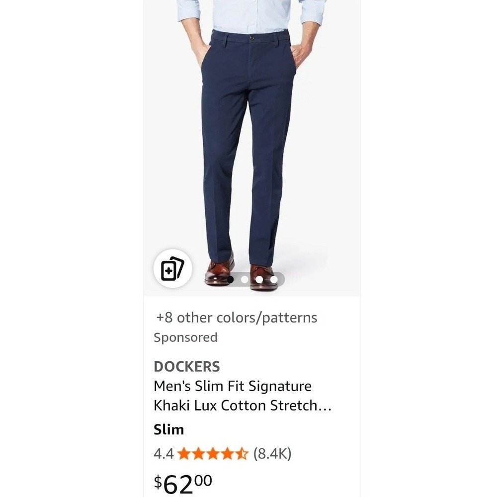 4pc Bundle Dockers Mens 29x30 Slim Fit Sign Khaki 2 Blue 2 Black work 360 School